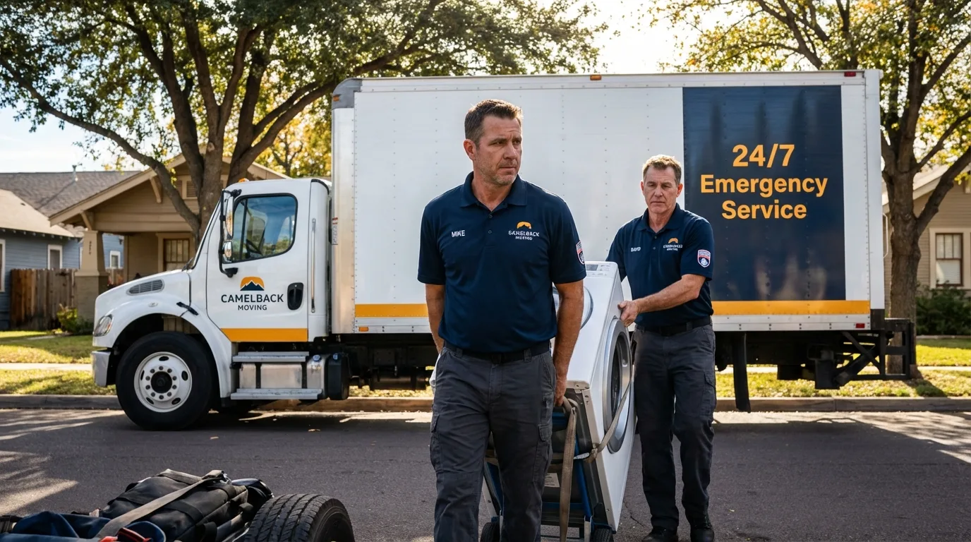 CamelBack Moving crew loading furniture in Bullhead City, AZ