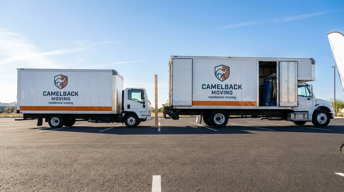 Moving truck size capacity guide in Bullhead City